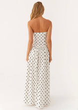 Load image into Gallery viewer, Pepper Mayo Andorra Maxi Dress - White Polkadot