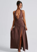Load image into Gallery viewer, Babyboo Melania Maxi Dress - Chocolate