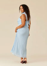 Load image into Gallery viewer, Ruby Riley Sash Maxi Dress - Blue Polka Dot