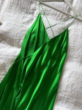 Load image into Gallery viewer, FOR SALE: Michelle Mason Strappy Wrap Gown - Green