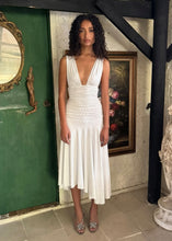 Load image into Gallery viewer, Fait Par Foutch Charlotte Midi Dress - White Polka Dot