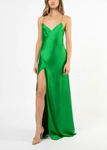 Load image into Gallery viewer, FOR SALE: Michelle Mason Strappy Wrap Gown - Green