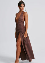 Load image into Gallery viewer, Babyboo Melania Maxi Dress - Chocolate

