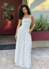 Load image into Gallery viewer, Pepper Mayo Andorra Maxi Dress - White Polkadot

