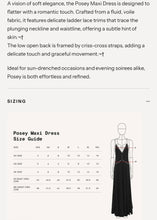 Load image into Gallery viewer, Sasha Therese Posey Maxi Dress - Black
