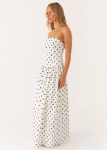 Load image into Gallery viewer, Pepper Mayo Andorra Maxi Dress - White Polkadot
