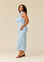 Load image into Gallery viewer, Ruby Riley Sash Maxi Dress - Blue Polka Dot
